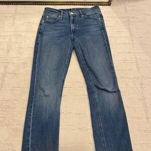 MOTHER MIDRISE DAZZLER ANKLE!!! HARDLY WORN!!! Blue Straight-Leg Jeans